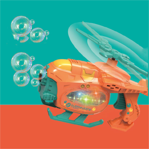 Electric Cartoon Bubble Toy Universal Wheel With Light And Sound Effect Children's Outdoor Indoor Parent-child Toy Gift - Image 2