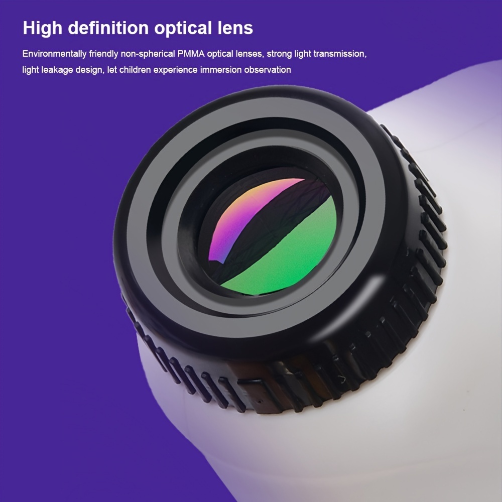 Pocket Microscope For Kids, Portable Handheld Mini Microscope Toy, Kids Microscope With LED Light 60X-120X Explore The Wonders Of Nature With This Portable Microscope Toy - Image 5