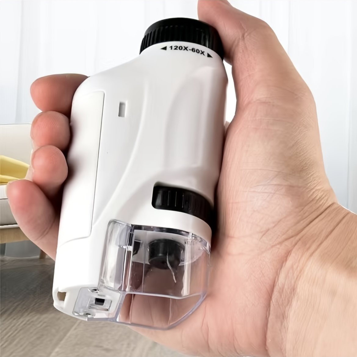 Pocket Microscope For Kids, Portable Handheld Mini Microscope Toy, Kids Microscope With LED Light 60X-120X Explore The Wonders Of Nature With This Portable Microscope Toy - Image 6