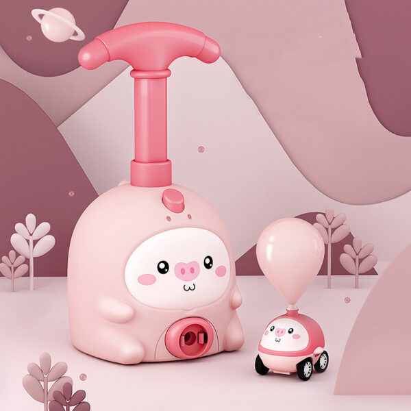 Balloon Car Toys For Babies 2 To 4 6 Years Kids Educational Air Power Balloon Car Launch Tower Montessori Toy For Children Gift - Image 7