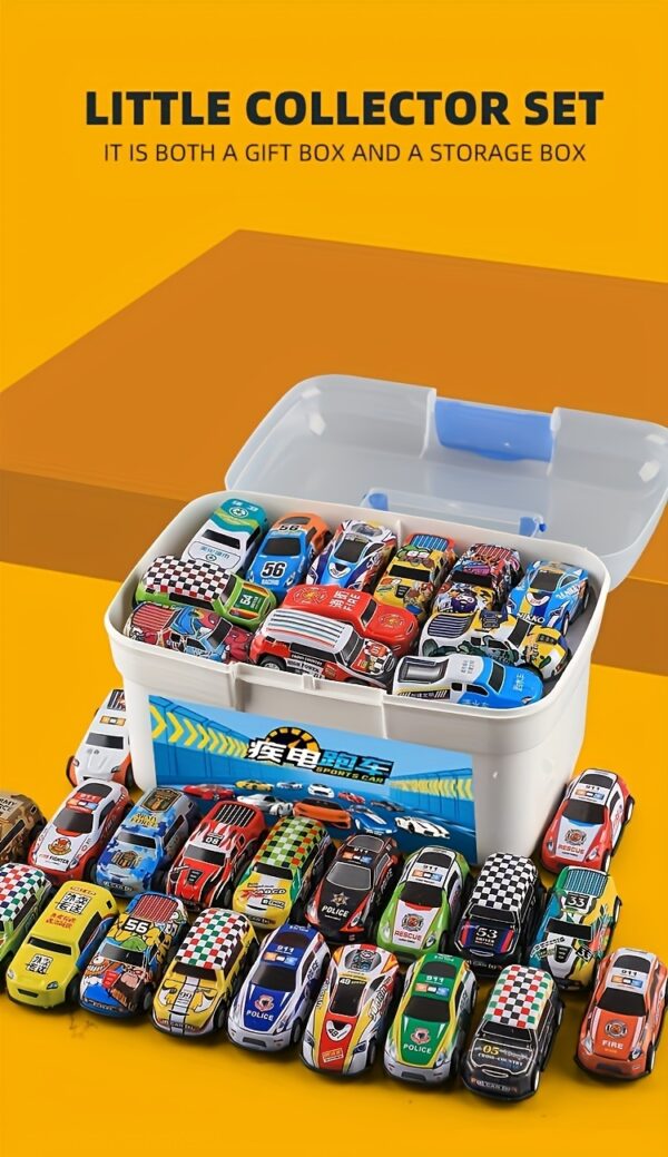 A 50-piece Alloy Toy Car Set With A Storage Box And A Foldable Play Mat, As Well As A Wide Variety Of Combinations, Perfect As An Educational And Entertaining Gift For Children Aged 3 And Up - Image 6