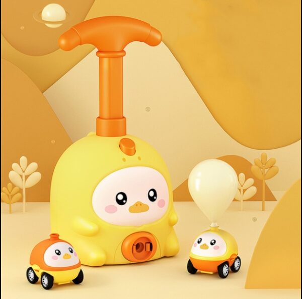 Balloon Car Toys For Babies 2 To 4 6 Years Kids Educational Air Power Balloon Car Launch Tower Montessori Toy For Children Gift - Image 5