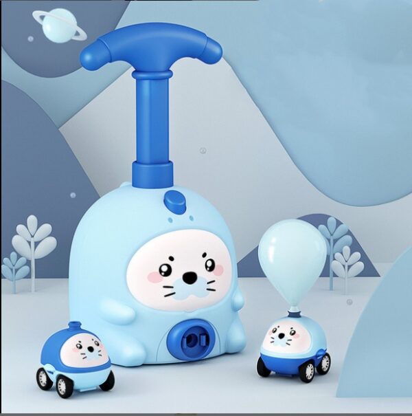 Balloon Car Toys For Babies 2 To 4 6 Years Kids Educational Air Power Balloon Car Launch Tower Montessori Toy For Children Gift - Image 4